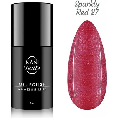 NANI Gel lak Amazing line Sparkly Red 5 ml