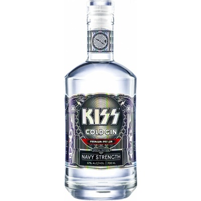 Kiss Cold Gin Navy Strength 57% 0,7 l (holá láhev)