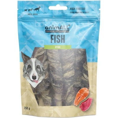 animALL Buvolí tyčka obalená rybí kůží 250 g