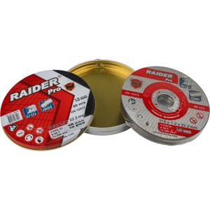 Raider Диск за метал 115х1.0х22.2mm A60T Inox мет кутия 10бр. RDP (0160157)