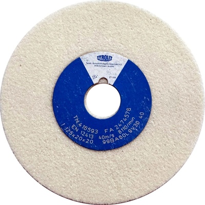 Tyrolit Brusný kotouč plochý 125 x 20 x 20 mm 99BA60L9V40 T416593