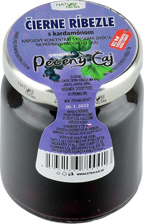 NOTEA Pečený Čaj Čierna Ríbezľa 60 ml
