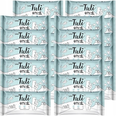 Luba Tuli vlhčené obrúsky pre bábätká a deti 97% voda a aloe 60 ks