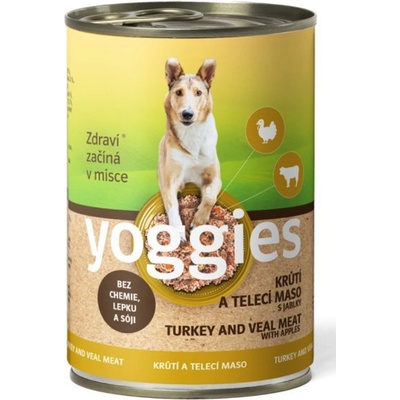 Yoggies Krůtí a Telecí maso s jablky 400 g – Zboží Mobilmania