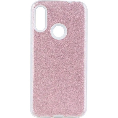 Forcell Блестящ Силиконов Калъф за Xiaomi Redmi 7, Forcell Shining Case, Сребро/Розов (5903396006685)