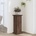 vidaXL Поставка за растения, кафяв дъб, 33x33x80 см, инженерно дърво (852975)
