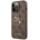 GUESS PU 4G Метален заден капак с лого за iPhone 13 Pro Brown Guess | Lilav | ЖЕНИ | UNI