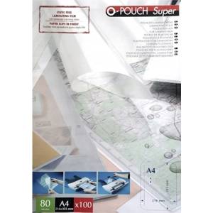OPUS Ламиниращо фолио OPUS A/4 216x303mm 80 микрона гланц 100/доб FN52 (FN52)