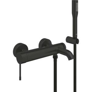 GROHE Essence New - Смесител за вана с аксесоари, матово черно 336282431 (336282431)