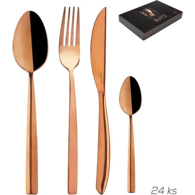 Jídelní příbory COPPER 24 dílů ORION