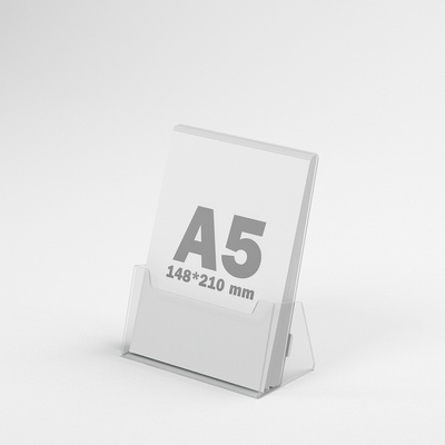 Najcenovky.sk plastový stojan na brožúry na výšku A5