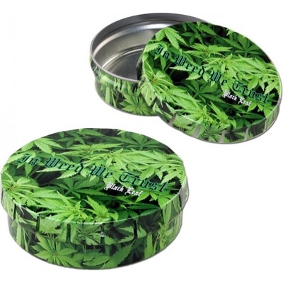 Black Leaf ClickClack schovka In weed We trust Kovová