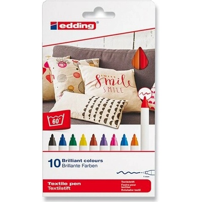 Edding na textil 4600 10 farieb