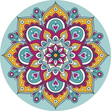 Grafix Diamantové maľovanie Mandala tyrkysová 30 cm na rámu