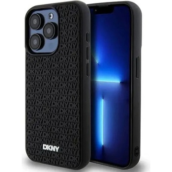 DKNY Кейс DKNY 3D Rubber Repeat Pattern за iPhone 15 Pro, черен (3666339266851)
