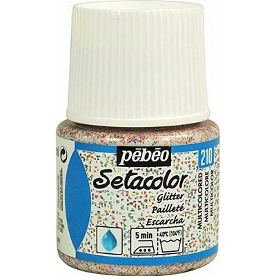 Pebeo Setacolor farba na textil Glitter 45 ml multicoločervená