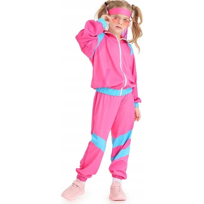 DISCO DRESIARZA DRESIARY TEPLÁKOVKA 80. LÉTA RETRO DĚTI RŮŽOVÁ