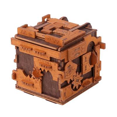 Дървен 3D пъзел Wooden City, серия Escape Room - Кутия (WR354)