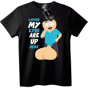 NOONEBRAND Тениска Дами, очите ми са тук - M, Black