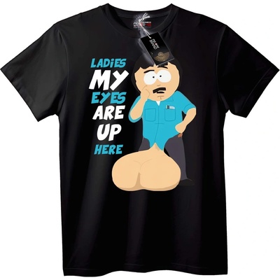 NOONEBRAND Тениска Дами, очите ми са тук - M, Black