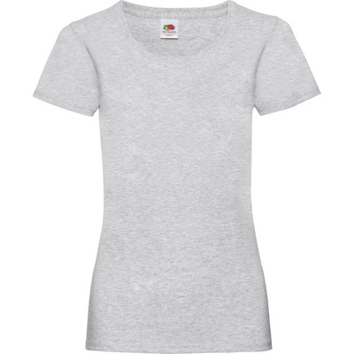 Fruit of the Loom Tričko Lady-Fit Valueweight T krátký rukáv dámské COT-16137261000 Melír šedá