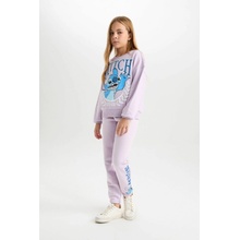 DEFACTO Girls Disney Lilo & Stitch Elastic Waist Standard Fit Jogger Sweatpants šedá ears