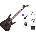 Jackson JS Series Dinky Arch Top JS32Q DKA HT AH Premium SET Transparent Black Burst Електрическа китара