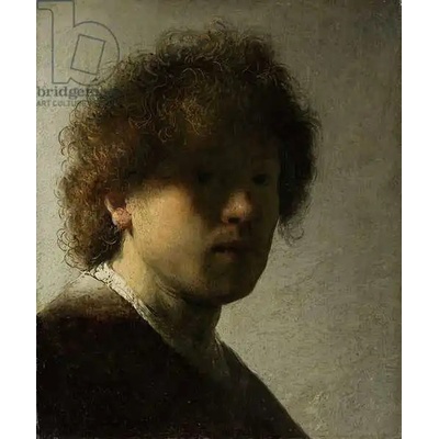 Obrazy - Rembrandt, van Rijn: Self Portrait as a Young Man - reprodukce obrazu