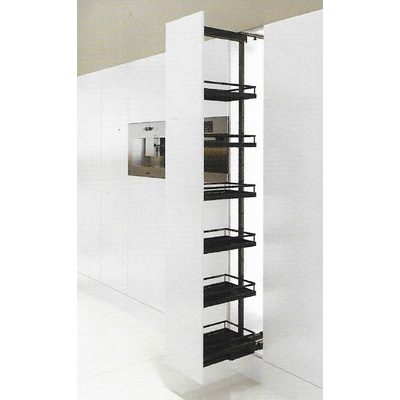 Kesseböhmer Potravinový stojan Dispensa Arena style / Antracit 300 mm / 5 / 1900 2300 mm