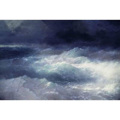 Plakát, Obraz - Between the Waves, 1898, Alvazosky, Ivan Konstantinovich, 40 × 26.7 cm
