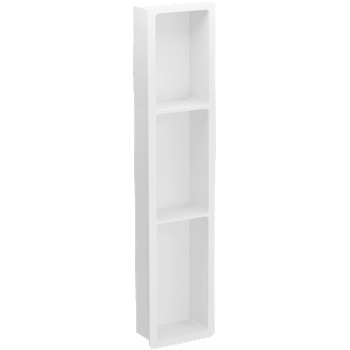 Mexen X-Wall-K нишова лавица от конгломерат 93, 2 x 20, 7 см, бяла - 1900932010 (1900932010)