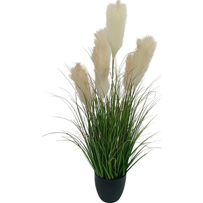 Umelá pampová tráva v kvetináči béžová 105 cm Garden Line