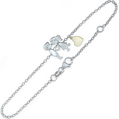 Zlatnictví Zlatíčko zlatý náramek zamilovaný pár B12