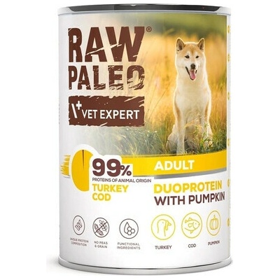 Raw Paleo Duoprotein Turkey & Cod Adult 400 g