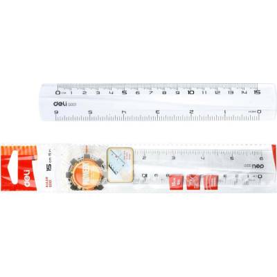 Deli pravítko EG00112 15cm čiré