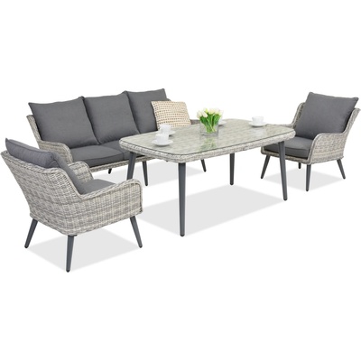Garden Point Градински мебели Bilbao Apetito 5 Garden Point бяло (GAP425-5)