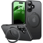 TORRAS Калъф за iPhone 16 Plus - Torras Ostand Pro Series - черен