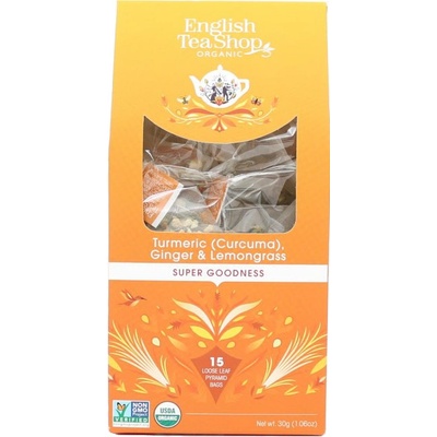 English Tea Shop Čaj Kurkuma zázvor a citronová tráva bio 15 pyramidek