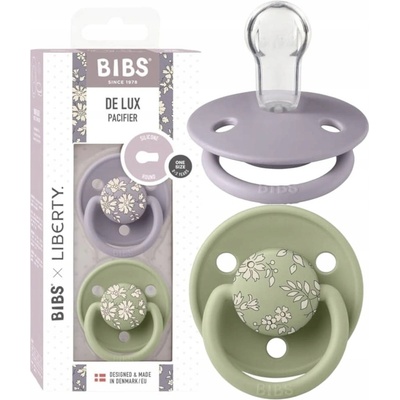 Bibs Liberty De Lux cumlíky zo silikón 2ks Fossil Grey / Sage