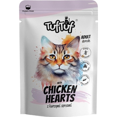TufTuf Cat kurací srdce 100 g