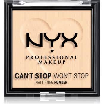 NYX Professional Makeup Can't Stop Won't Stop Mattifying Powder матираща пудра цвят 01 Fair 6 гр