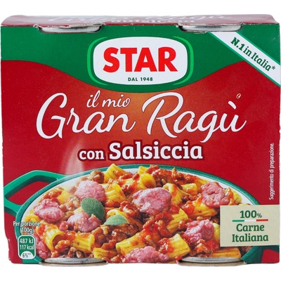 Star Gran ragú con Salsiccia 2 x 180 g