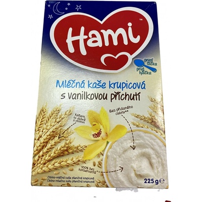 Hami Mléčná kaše krupicová s van.příchutí 225 g
