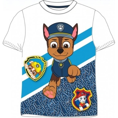 E plus M triko Paw Patrol krátký rukáv bílá