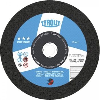 Tyrolit Řezný kotouč 125 x 1,0 x 22,2 mm RO125/1SE