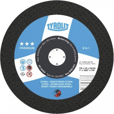 Tyrolit Řezný kotouč 125 x 1,0 x 22,2 mm RO125/1SE