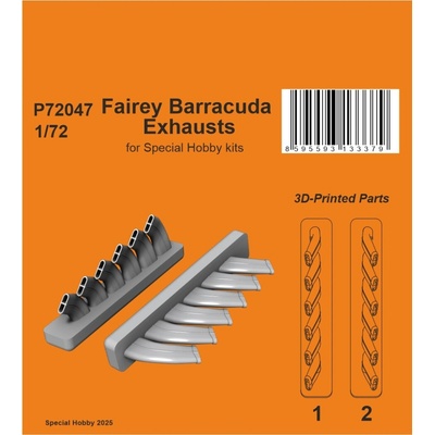 Special Hobby CMK Fairey Barracuda Exhausts / for kits 1:72