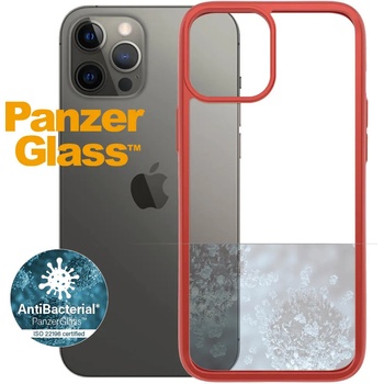 Panzer Калъф PanzerGlass - Clear, iPhone 12 Pro Max, прозрачен/червен (5711724002816)