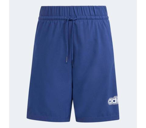 adidas detské bavlnené šortky modrá