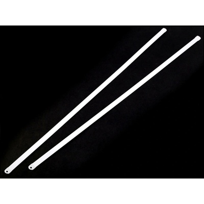 Výztuž do korzetu kovová šíře 8 mm délka 30; 35; 40 cm - (40 cm) bílá (2 ks)